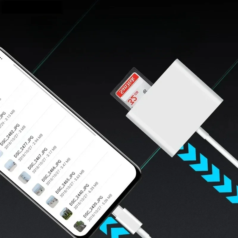Новый микро-адаптер Type-C, TF CF SD устройство для чтения карт памяти, компактная флэш-вспышка, для Pro Huawei, для Macbook, адаптер USB type-c