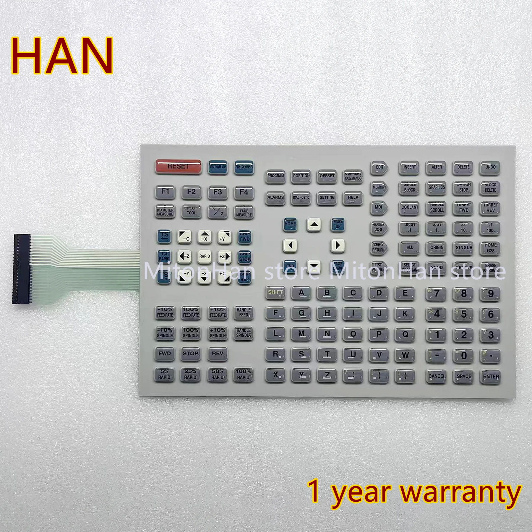 Brand New For Haas NGC system Lathe 93-61-0202 Membrane Keyboard Protective Film Button Keypad