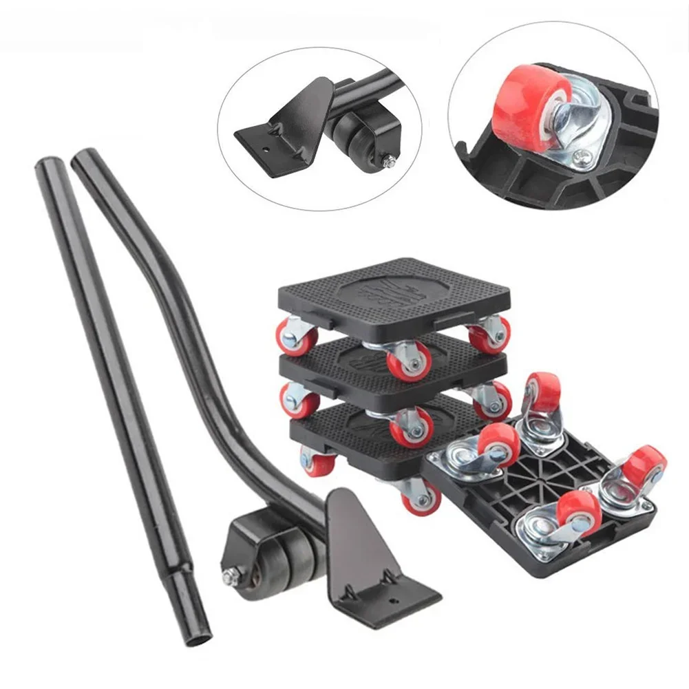 5Pcs Furniture Mover Transport Roller Set Labor-Saving Furniture Lifting Moving Tool Heavy Stuffs Lifter Slides Wheel Hand Tools