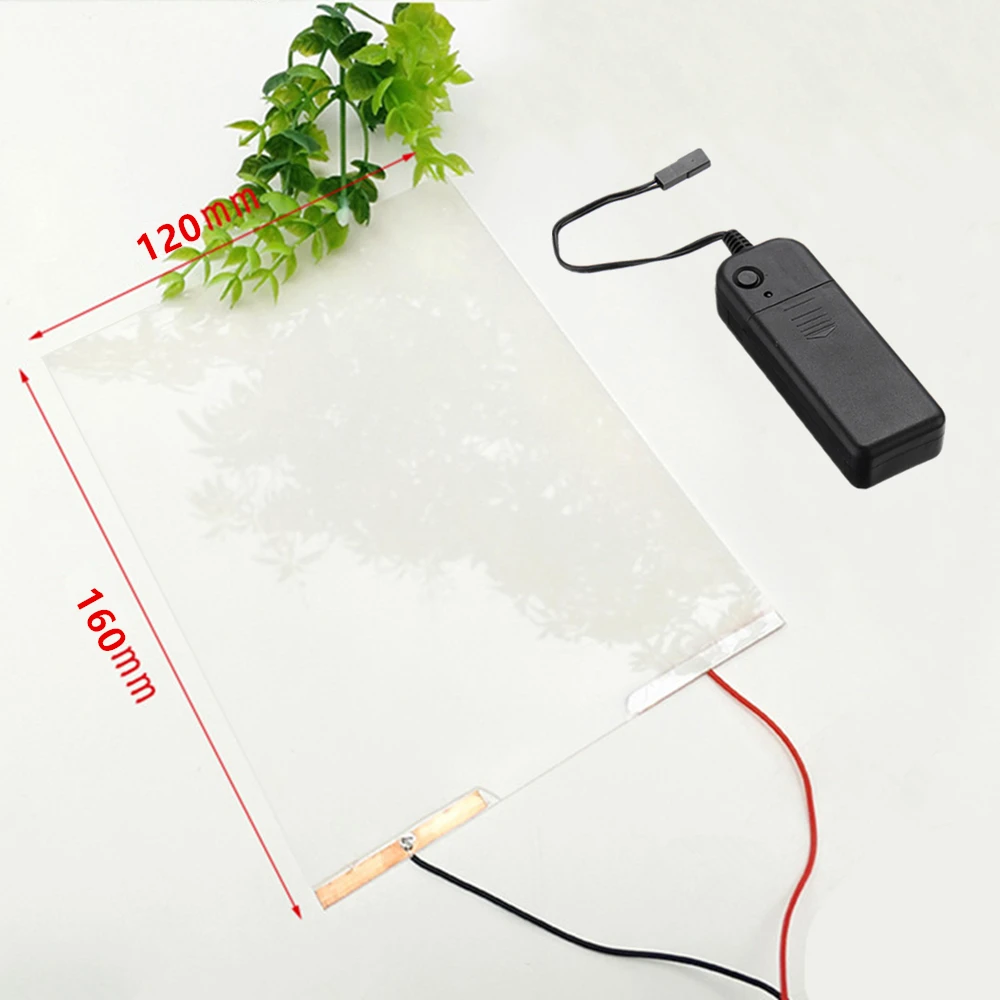 12*16cm Smart Window Glasses Film Customized Smart PDLC Film Magic Switchable Transparent Electric Film Sample For Test