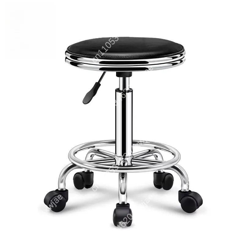 Modern Adjustable Bar Stool Height Adjustable Swivel Stool with Backrest for Home Kitchen Island