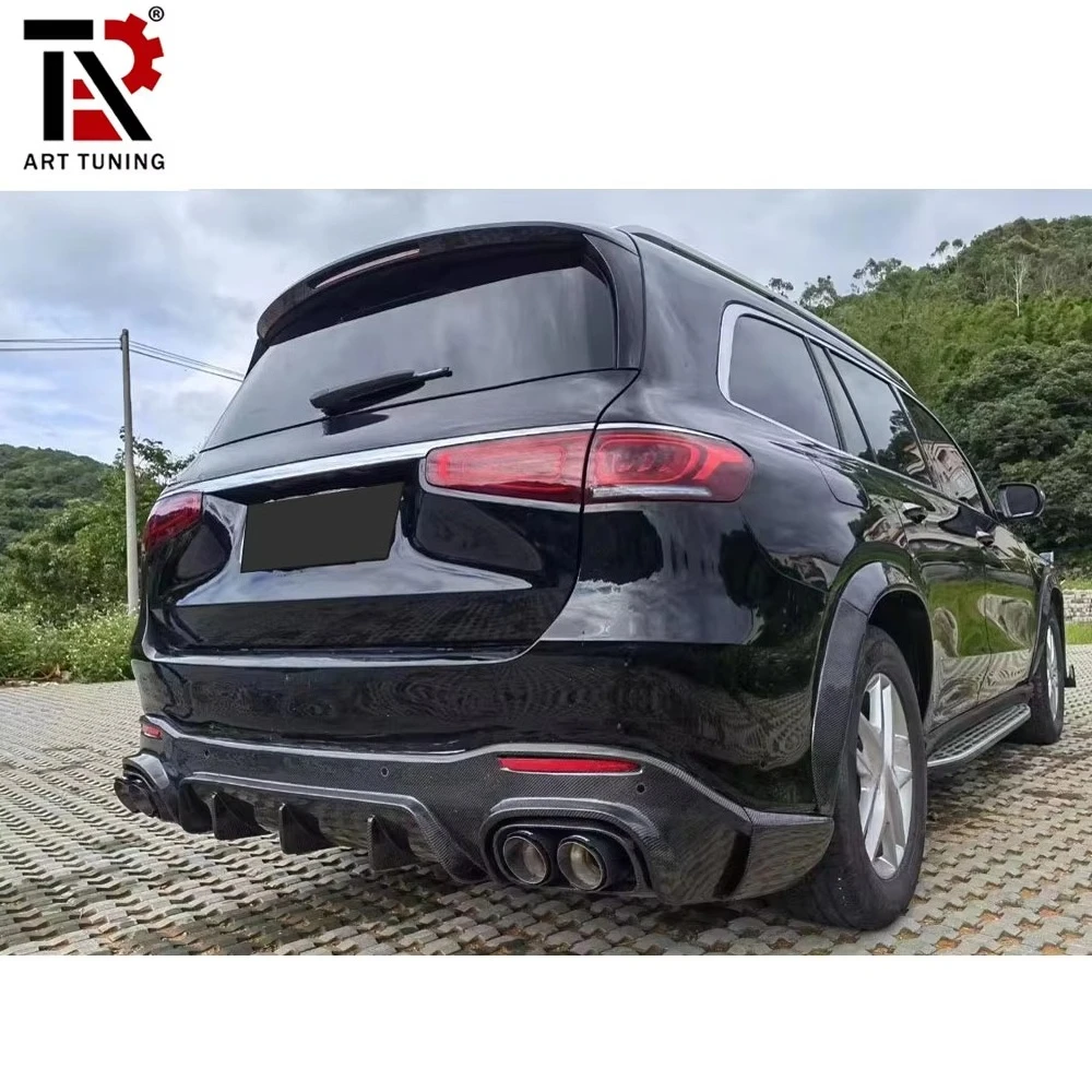 Wet Carbon Fiber Grille Arch Wheel Tip Front Bumper Rear Bumper  Front Lip Rear Diffuser for X167 Gls63 For AMG Type Body Kit