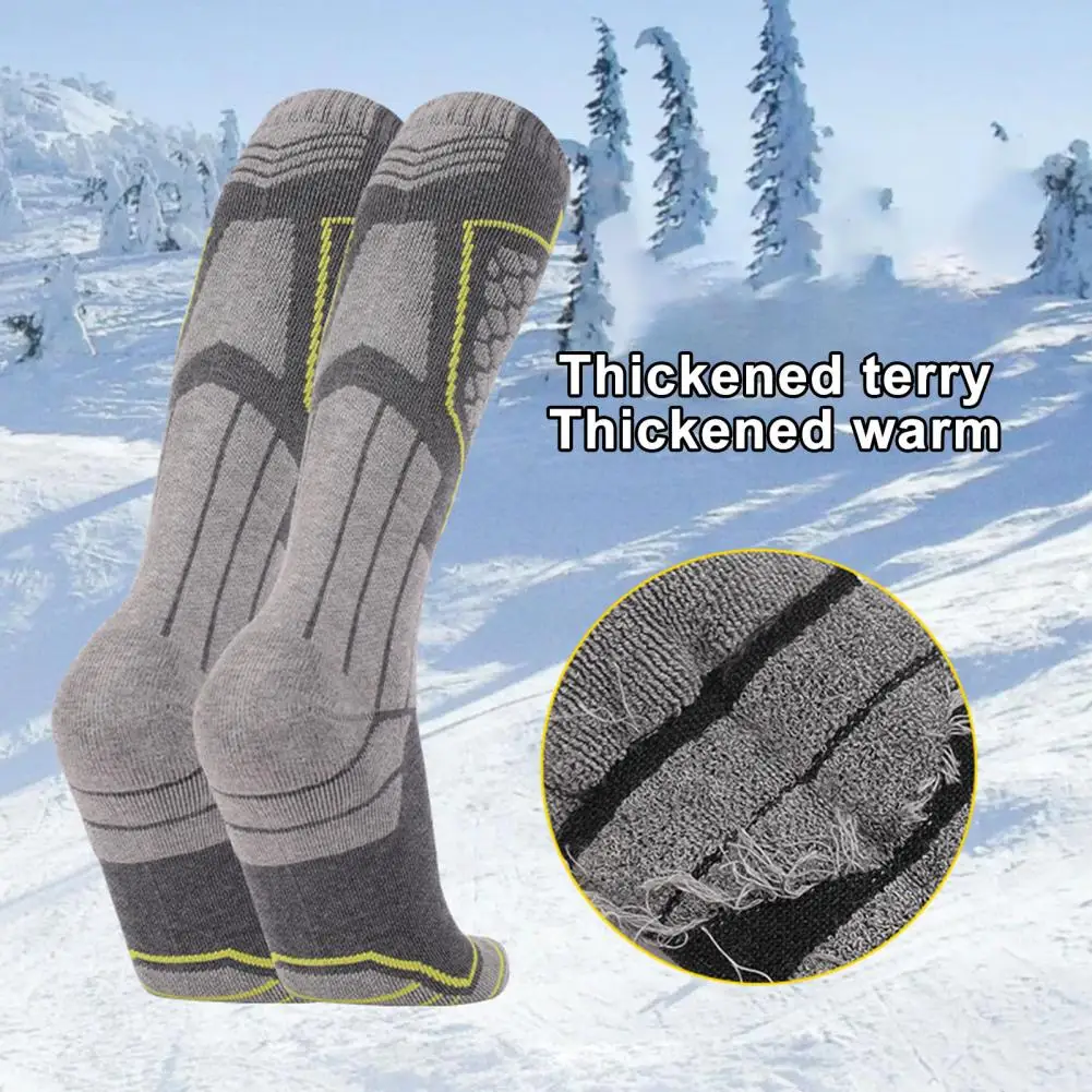 

Outdoor Winter Play Socks Breathable Ski Socks Winter Ski Socks for Weather Outdoor Sports Knee High Thermal for Skiing