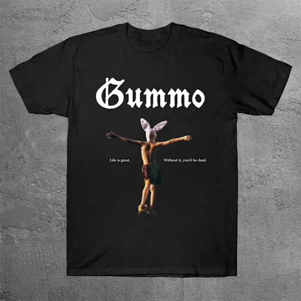 

Футболка Gummo Bunny Boy, мужские уличные футболки в стиле Харадзюку