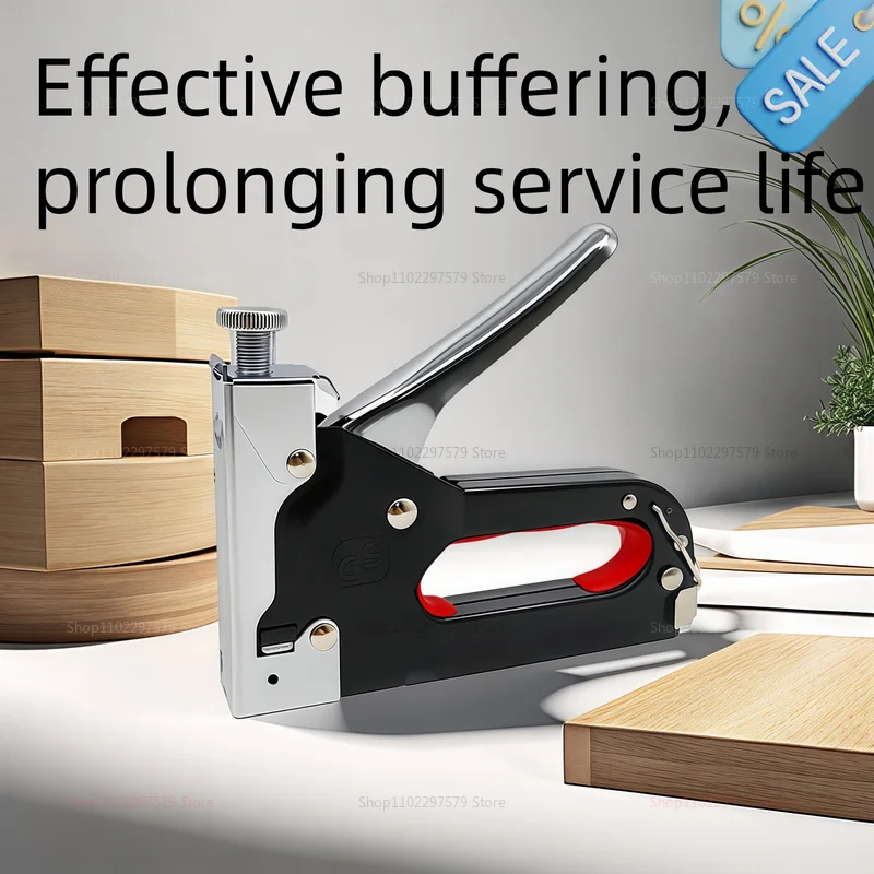 Heavy Duty 3-in-1 Multifunctional Stapler Nail Gun Kit 600Pcs for Upholstery Woodworking Carpentry and Home Repair