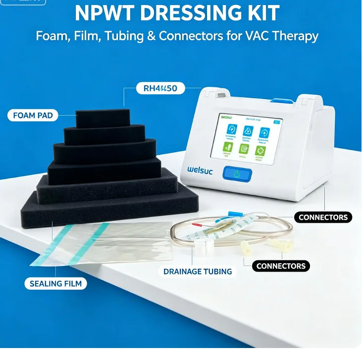 Negative Pressure Wound Therapy NPWT VAC Pump Promote Wound Healing Professional Wound Care Treatment Medical Equipment