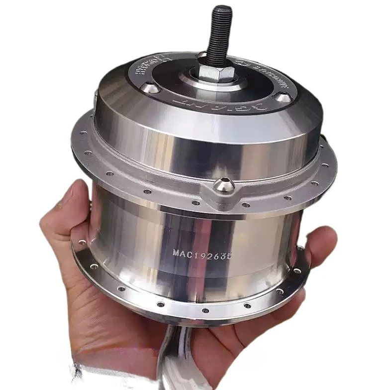 

Electric assist, mountain bike, brushless wheel motor, one-way clutch, gear reduction