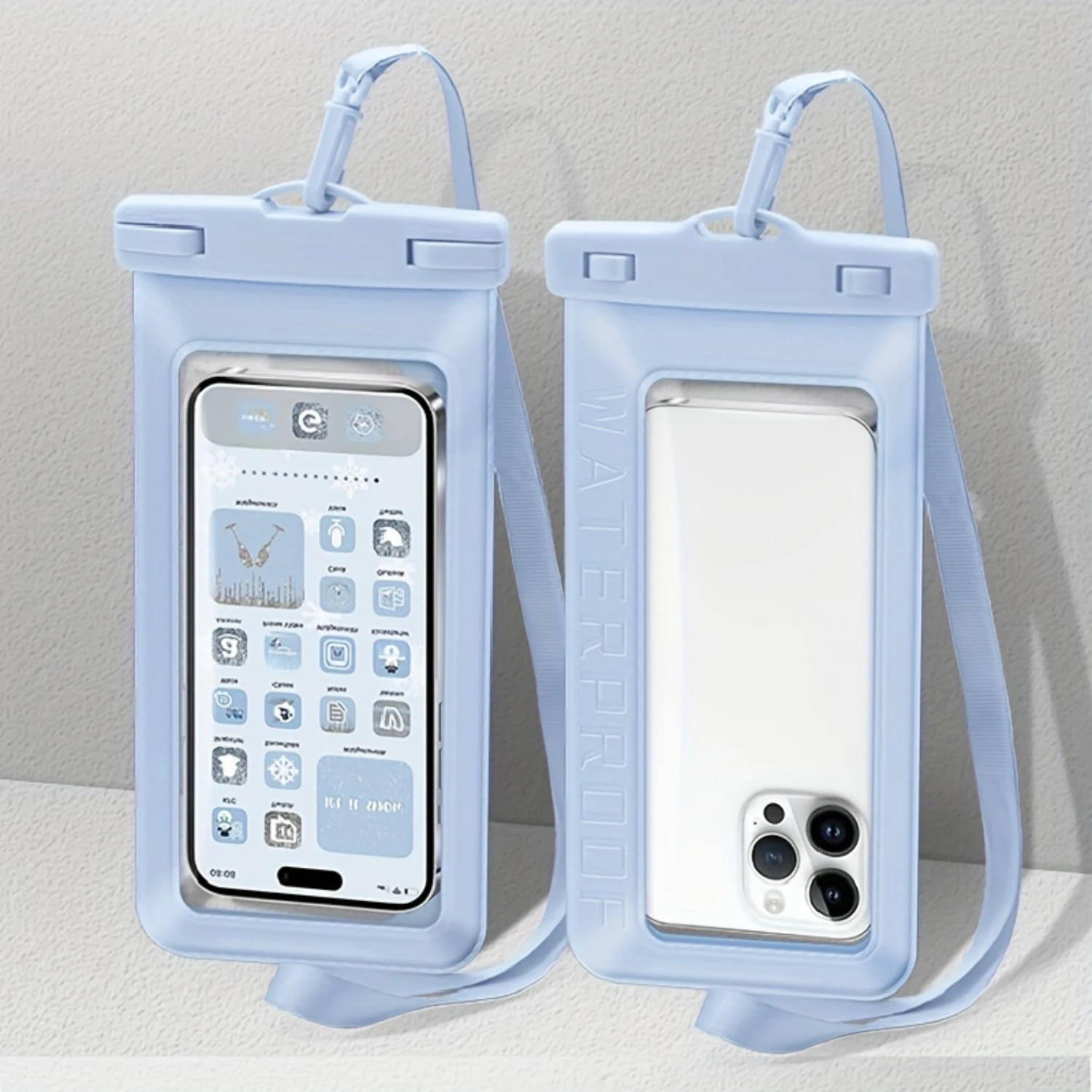 "Lightweight" 1pc Universal Waterproof Phone Pouch - Waterproof Case For  14 13 12 11 Pro Max XS Plus  Cellphone Up To 7.0" Wate