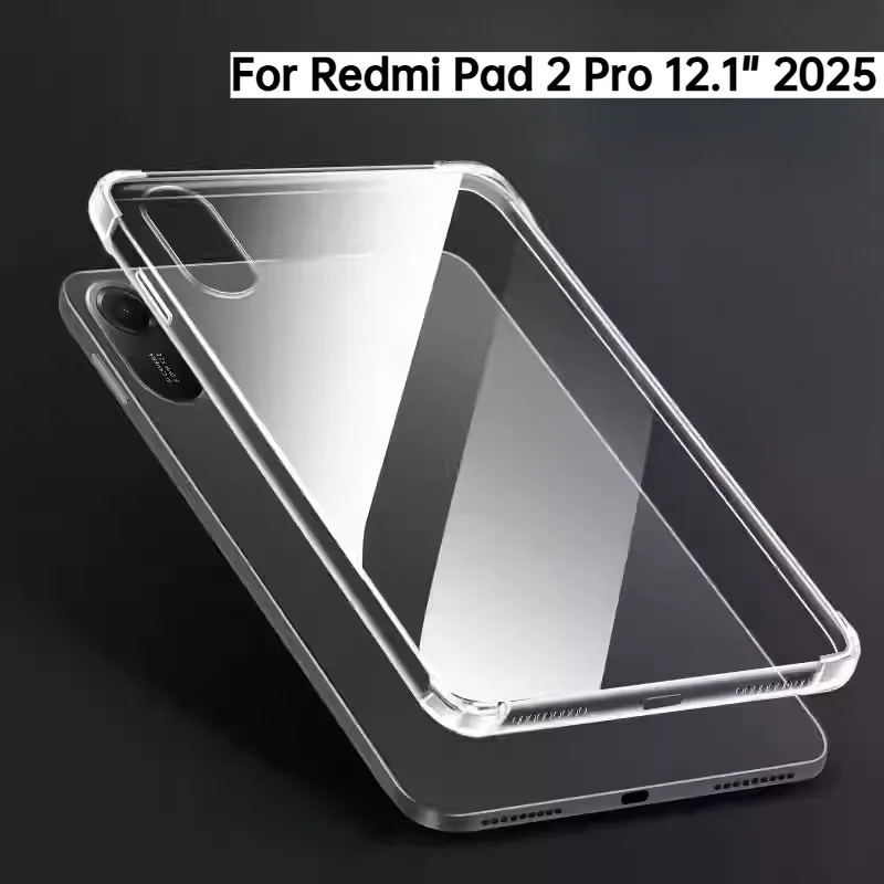 

TPU Transparent Case For Xiaomi Redmi Pad 2 Pro 12.1-inch 2025 Drop Protection Shockproof Cover for Redmi Pad 2Pro 12.1"