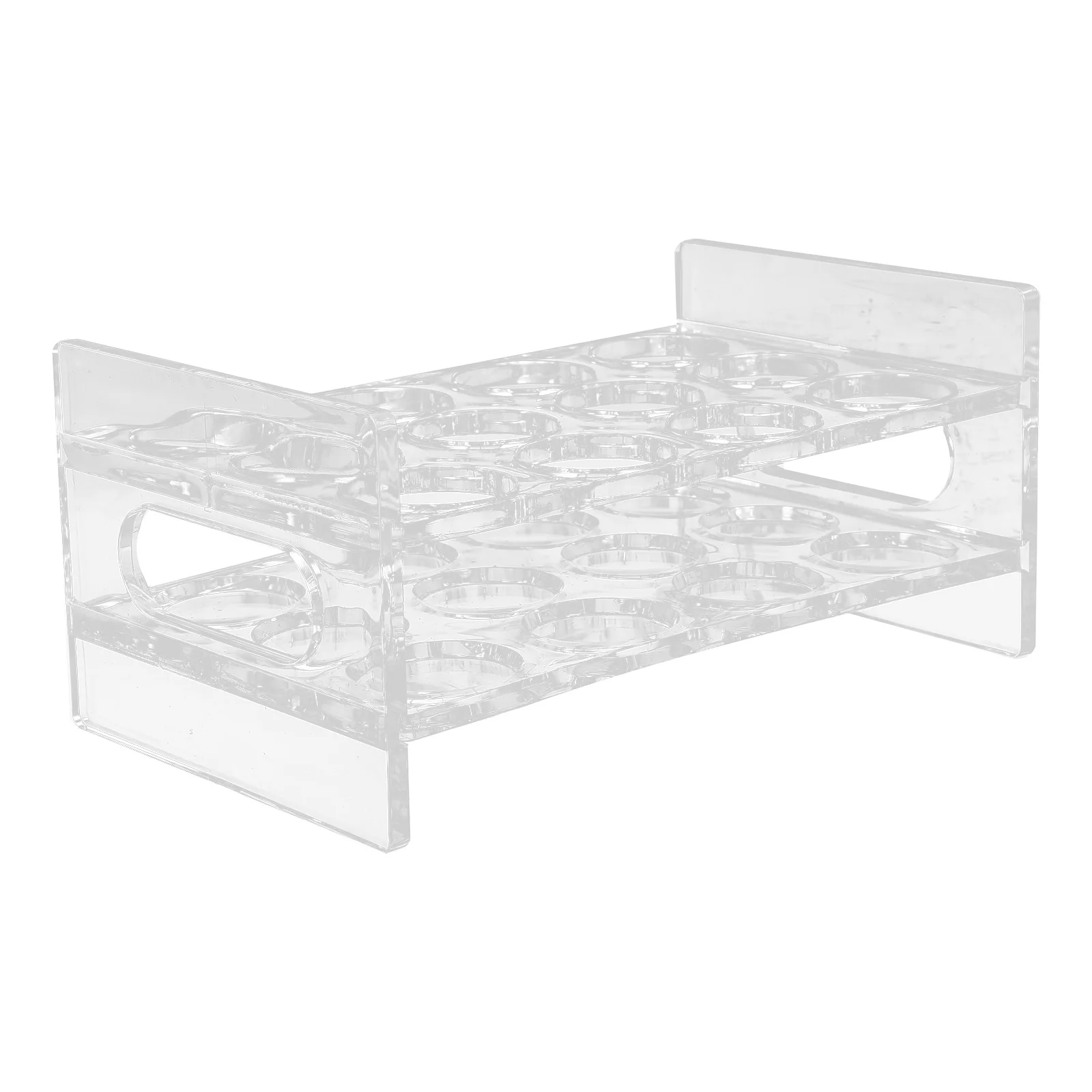 

Acrylic Round Cup Holder Portable Lightweight Shot Glass Rack Liquor Display Bar Drinkware Storage Carrier