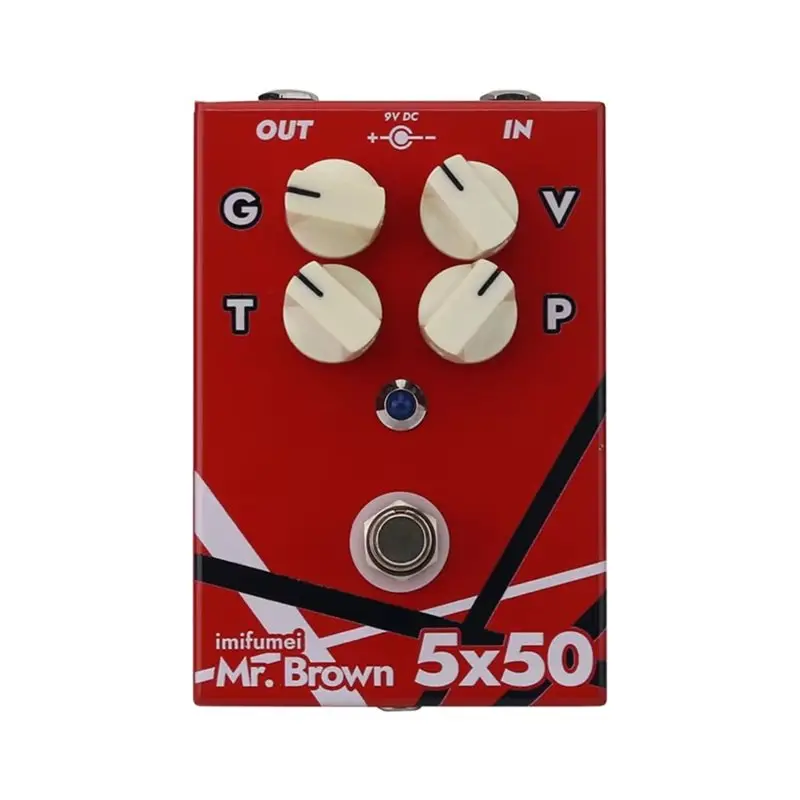 【TRAVEL ESSENTIAL】Replacement 5X50 High Gain 5150 EVH Distortion Electric Guitar Effects Pedal By Mr. For Brown For Brown Sound