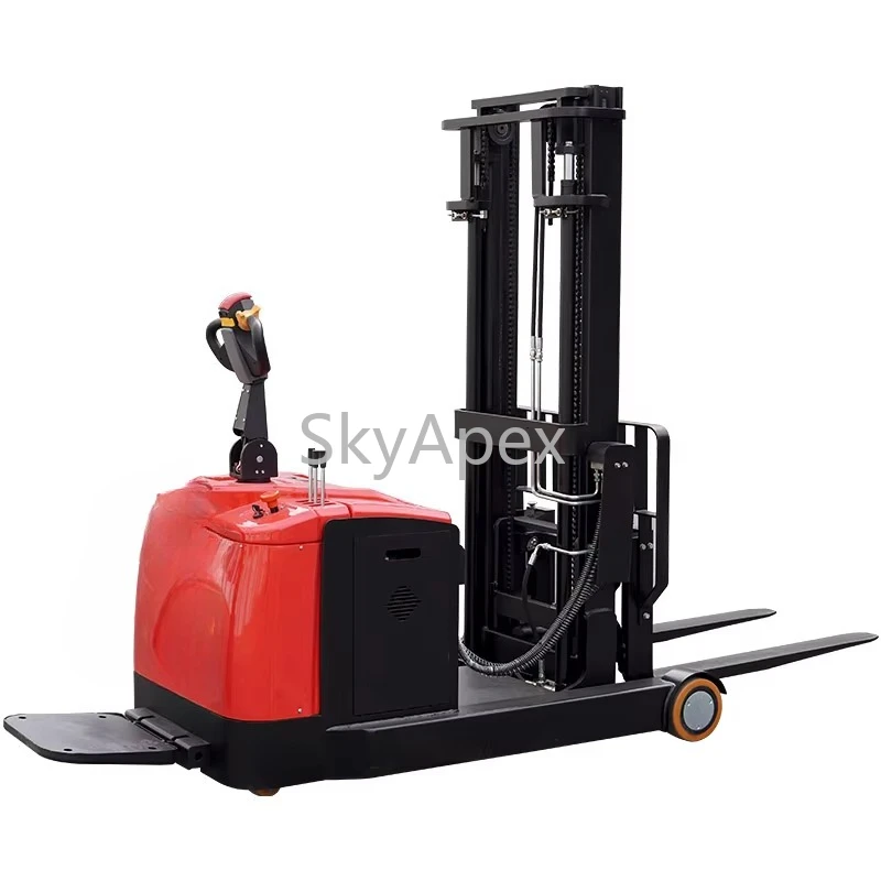 Electric Pallet Stacker Reach Forklift Lifting Height 4m FOB CE Certified 1500 2000kg Capacity High Stability All Terrain Durabl
