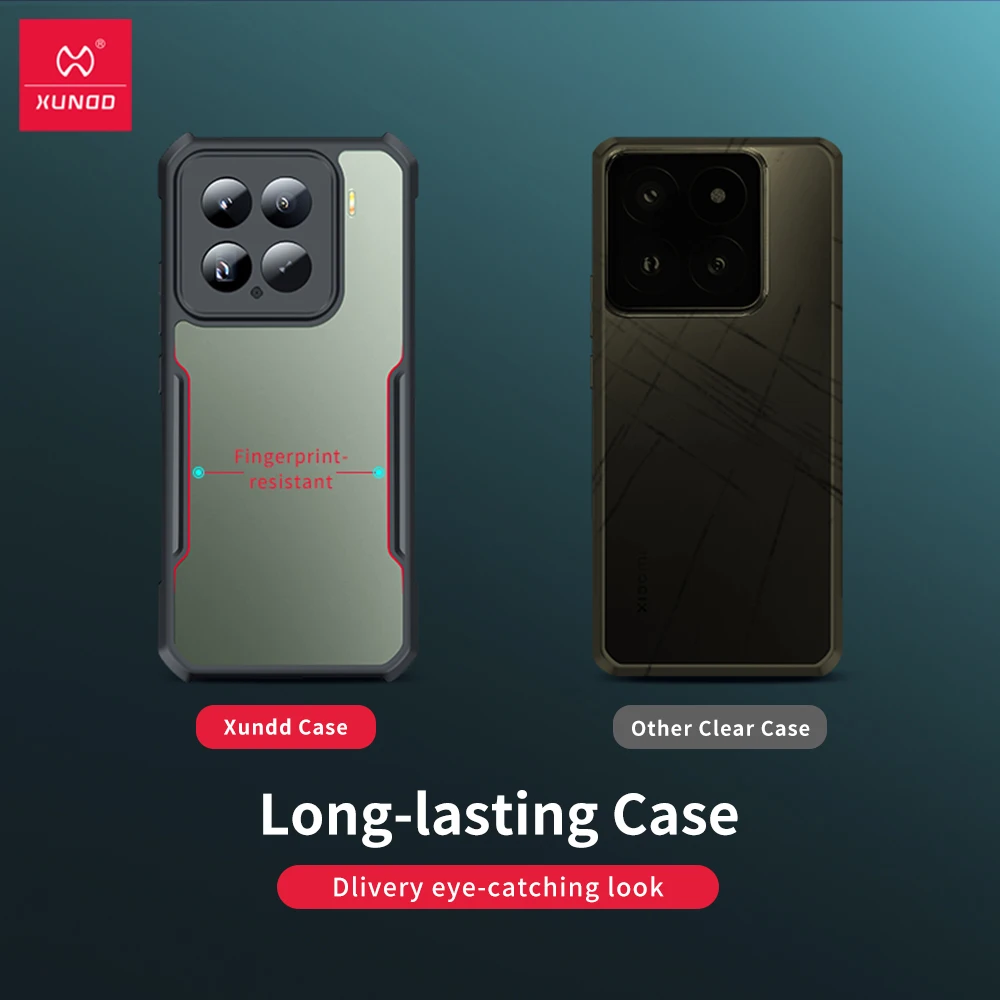Xundd For Xiaomi 15 Case For Xiaomi 15 Pro Transparent Phone Cover Shockproof Bumper Protective Shell Cases Luxury Casing