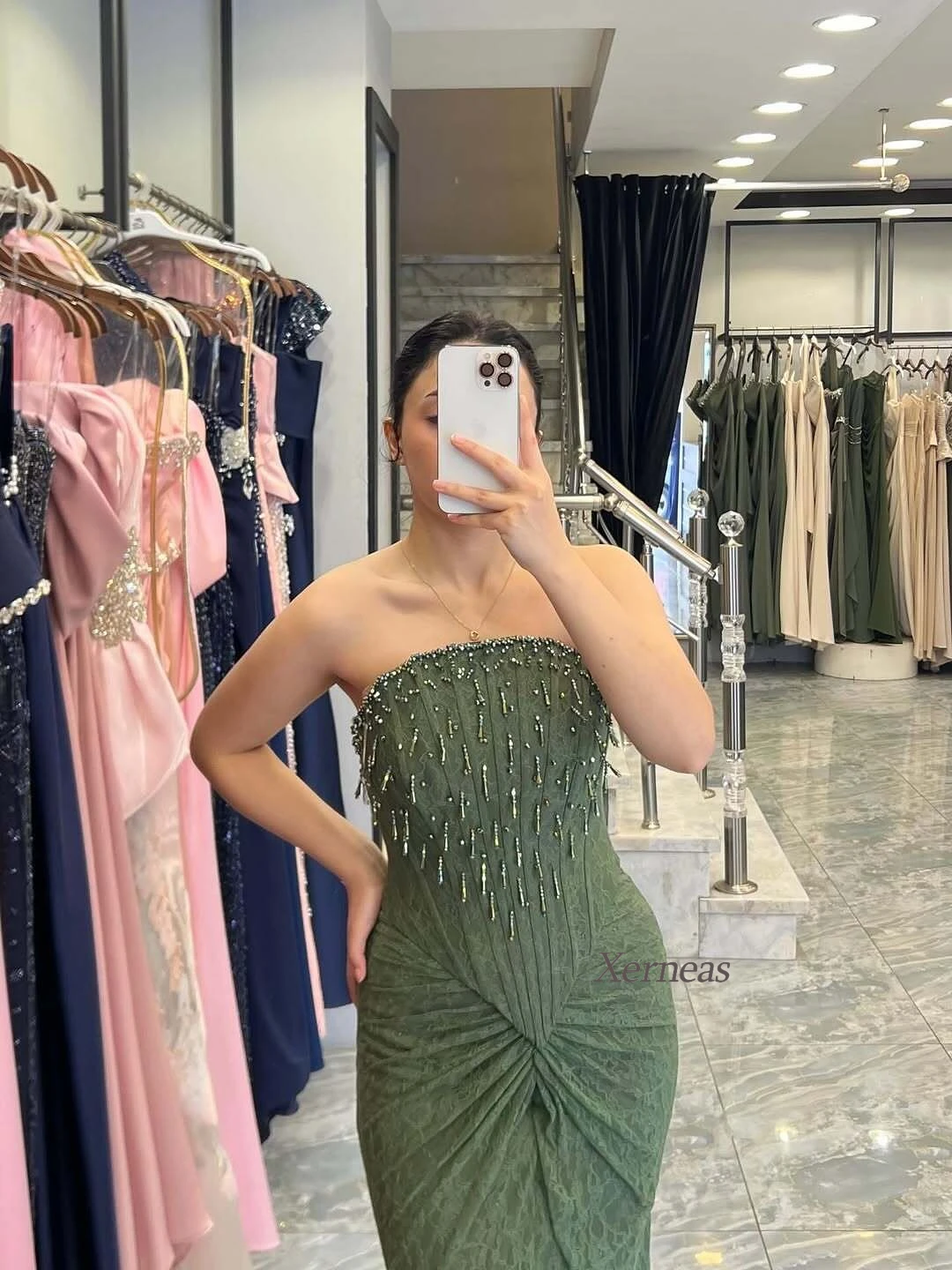 Sukienki wieczorowe z plisami na specjalne okazje, zdobione koralikami, eleganckie sukienki formalne, długie, seksowne sukienki bez ramiączek na imprezy dla kobiet.