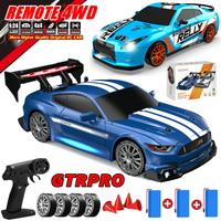 4WD Remote Control Car RC Drift 1:24 20KM/H High Speed Vehicle with LED Lights Racing Sport Toy for Adults Boys Girls Kids Gifts