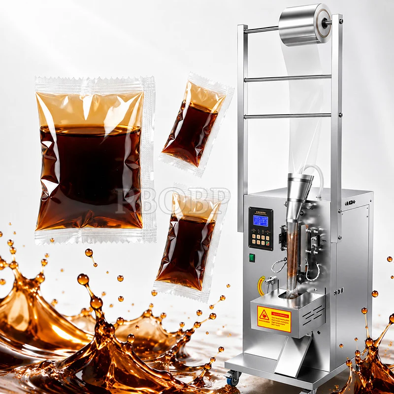 Including Tariffs Automatic Small Liquid Filling and Sealing Juice Milk Pure Water Vinegar Edible Oil Small Bag Packaging Machin