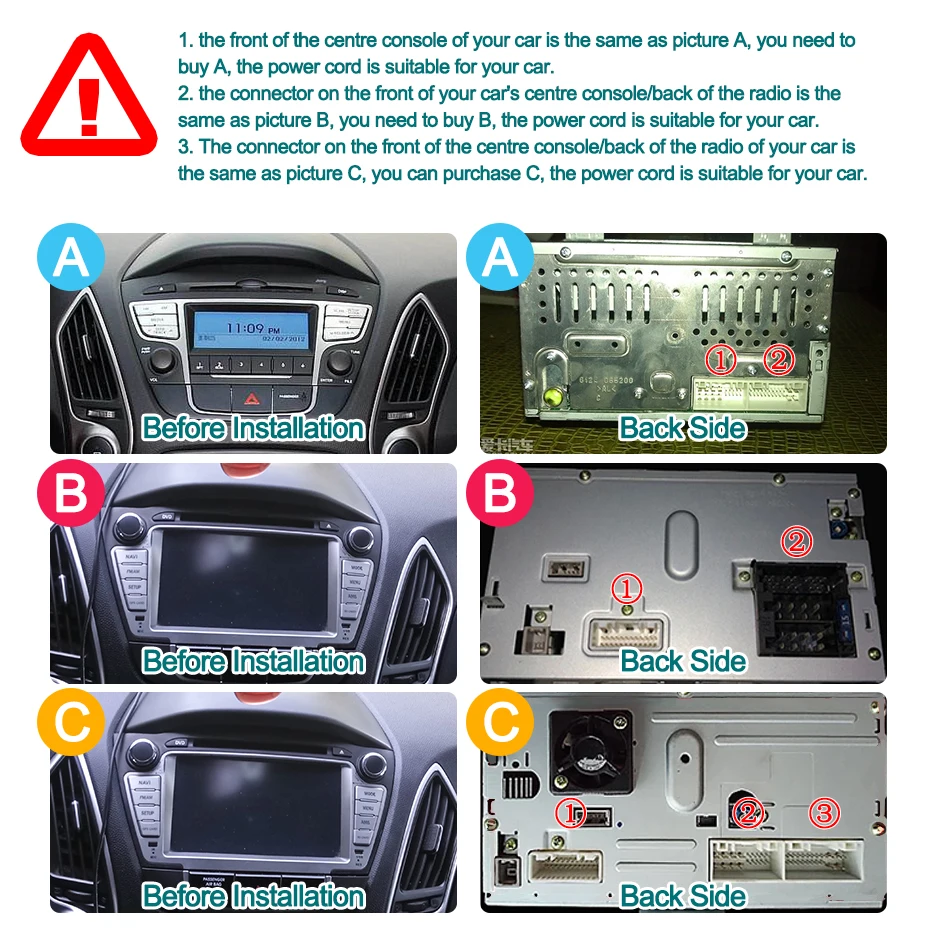 Carplay Android 15 7'' Auto-Stereoanlage Autoradio für Hyundai IX35 Tucson 2009-2015 Android AUTO 2-DIN Autoradio Multimedia 4G LTE – Detail 3