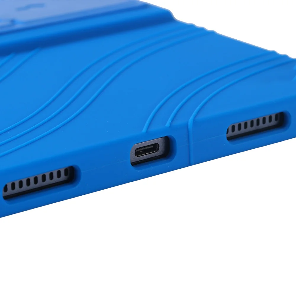 Protetor de silicone macio para corpo inteiro para tablet DOOGEE Tab E3+, capa para tablet de 12 polegadas, à prova de choque, com suporte.