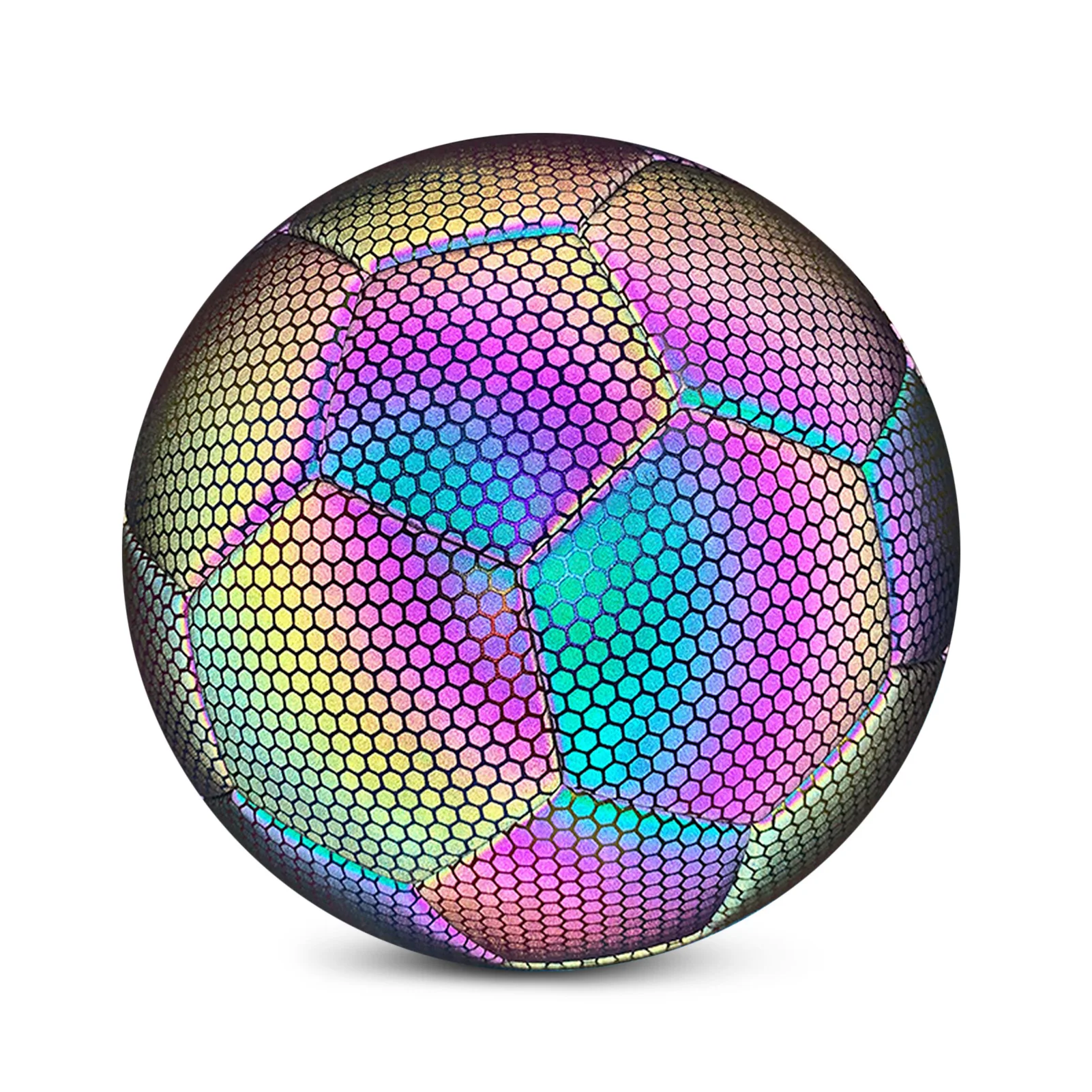 

Reflective Soccer Ball Night Glowing Light Up Camera Flash Soccer Ball for Indoor Outdoor Soccer Training soccer ball
