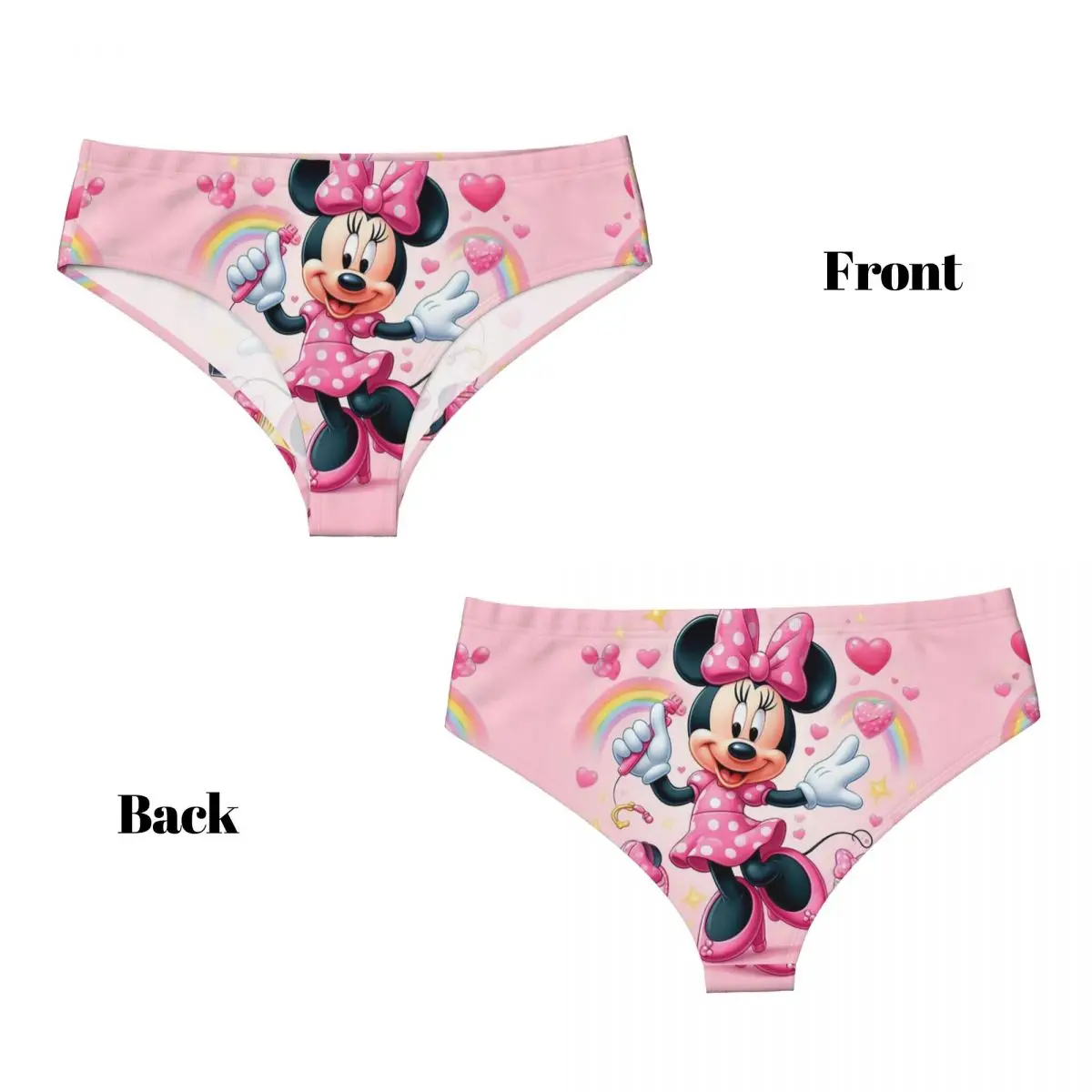 الرسوم المتحركة المخصصة ميني الرسوم المتحركة ملخصات الملابس الداخلية النسائية سراويل تمتد مريحة
