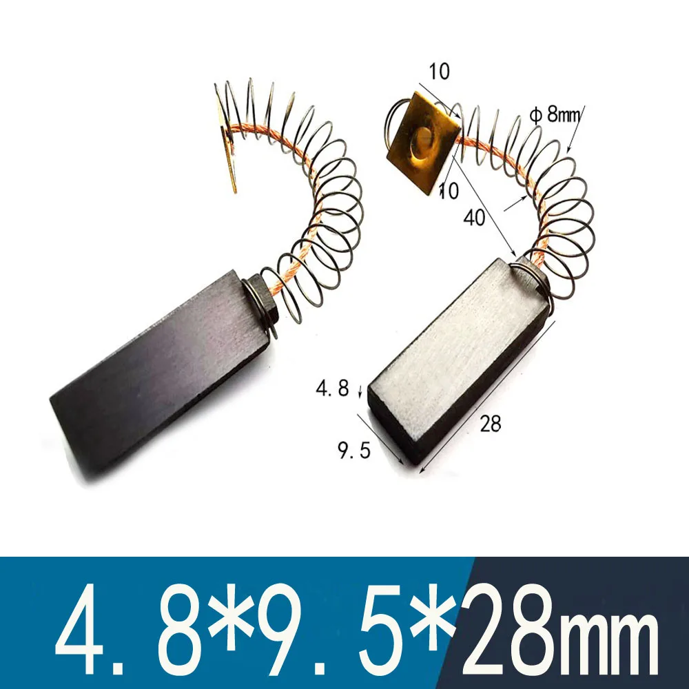 

20PCS 4.8*9.8*28mm Motor Carbon Brushes For Ametek Lamb Vacuum Cleaner 2311480 33326-1 333261 Cleaning Tools machine