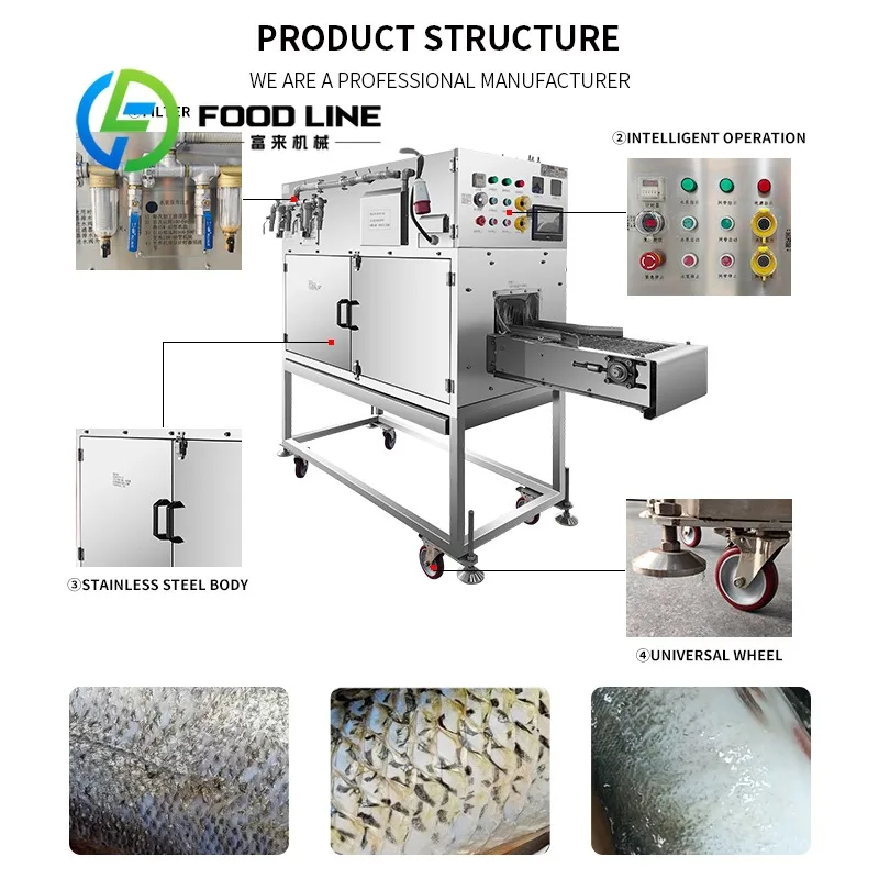 

High-efficiency Electric Fish Scale Machine Catfish Removal Machine Automatic Fish Remover Processing Equipment with Scraper