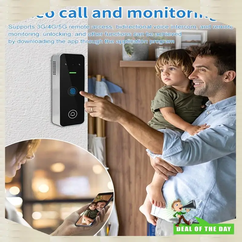 24-Hour Delivery Video Intercom Access Control Keypad Visual Doorbell Tuya Smart Wifi RFID Digit Fingerprint Intercom System Out