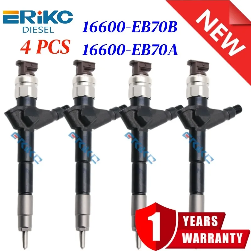 

4 шт. форсунка 16600-EC00A, инжектор Common Rail 16600EC00A 095000-6250 для Nissan Navara D22 D40 и Pathfinder R50 2006 UP 2.5L