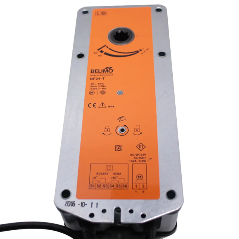 Belimo-amortiguador de escape de fuego y humo de BFG24-T, actuador eléctrico, controlador