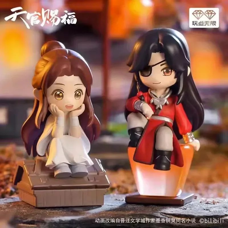 子供のためのサプライズアニメフィギュア,ブラインドボックス,ギフト装飾品,天国,xie lian,hua cheng,tian uan ci fu