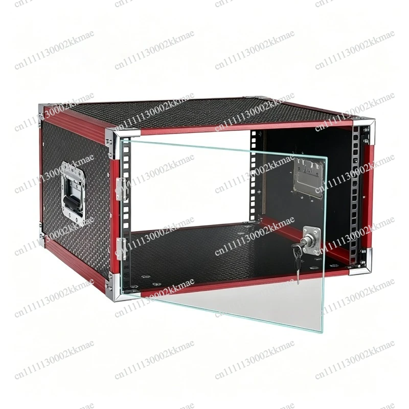 2U 4U 6U 8U Flight Case Rack - Heavy Duty Equipment Road Case for Power Amplifier, Wireless Mic Receiver & Effects Processor
