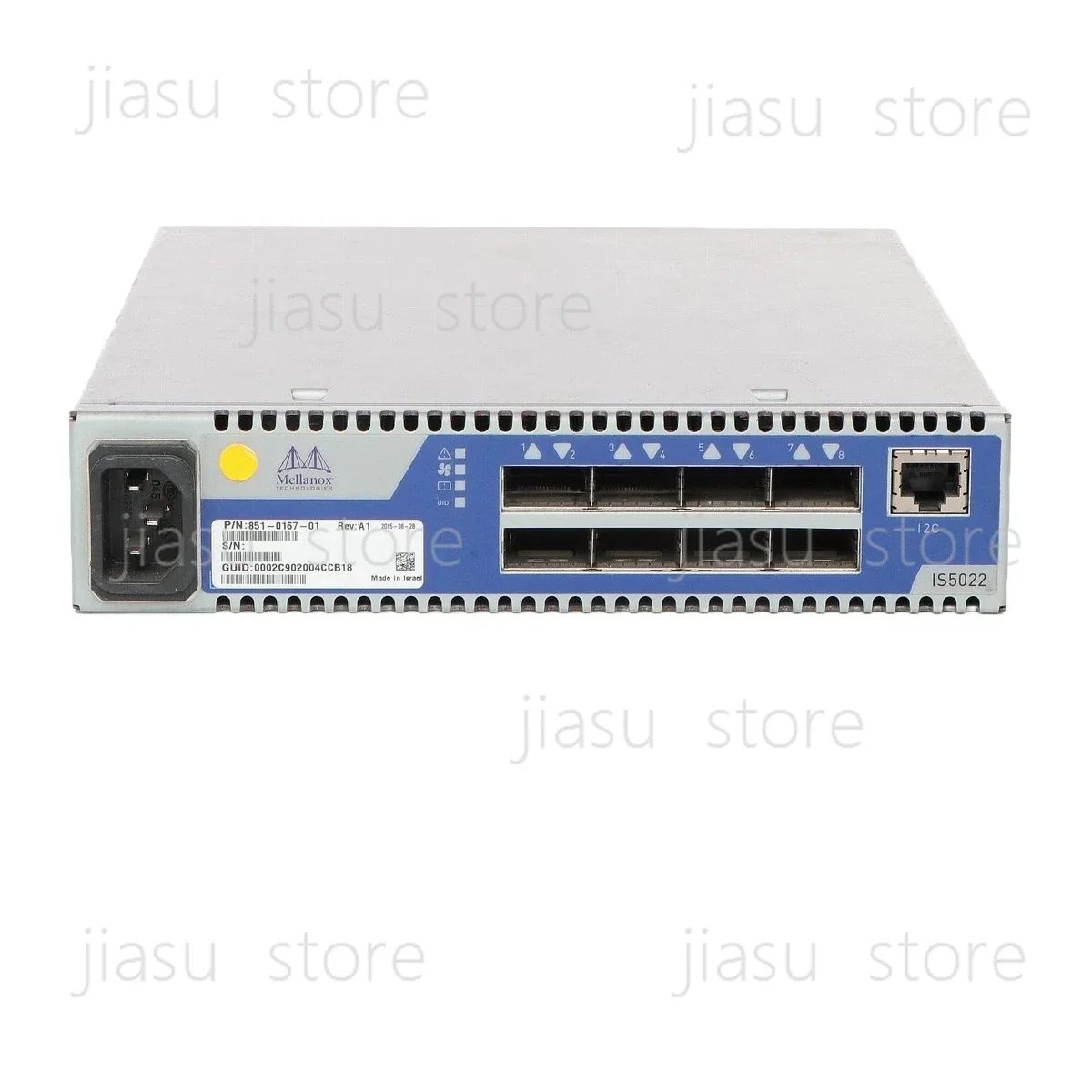 Mellanox IS5022 851-0167-01 InfiniBand 8-Port 40Gb/s QSFP+ 1U Switch, Non-blocking Unmanaged