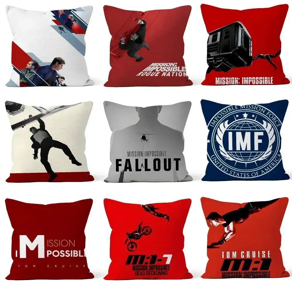 Cover Throw Pillow Cover Soft Mission: Short Plush Movie Case For Sofa Bedroom Cozy Home Impossible Decor Ethan Hunt