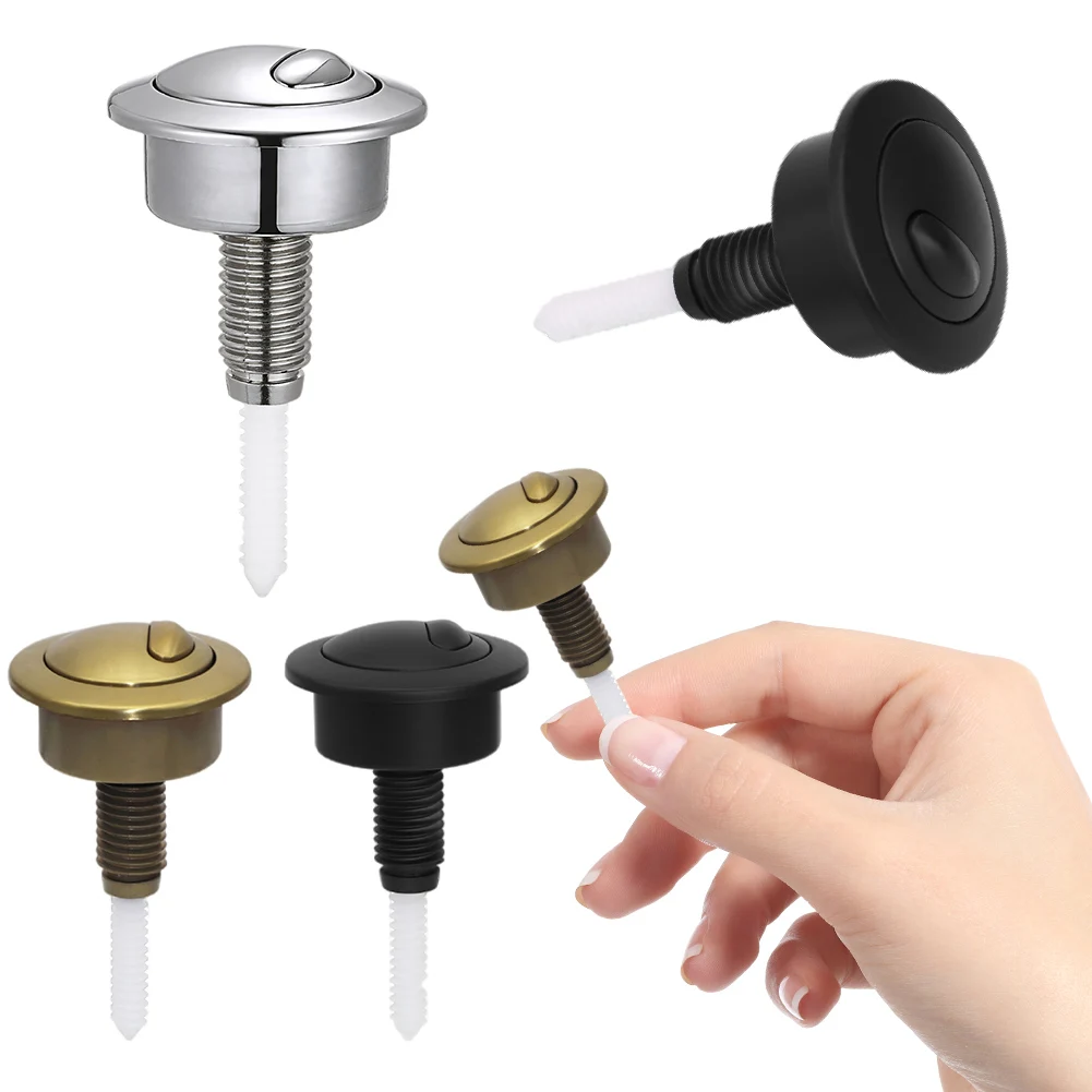 Tombol tekan Flush Toilet tombol Flush Aksesori Toilet pengganti tombol tekan Flush untuk Siamp Optima 49 tangki Toilet