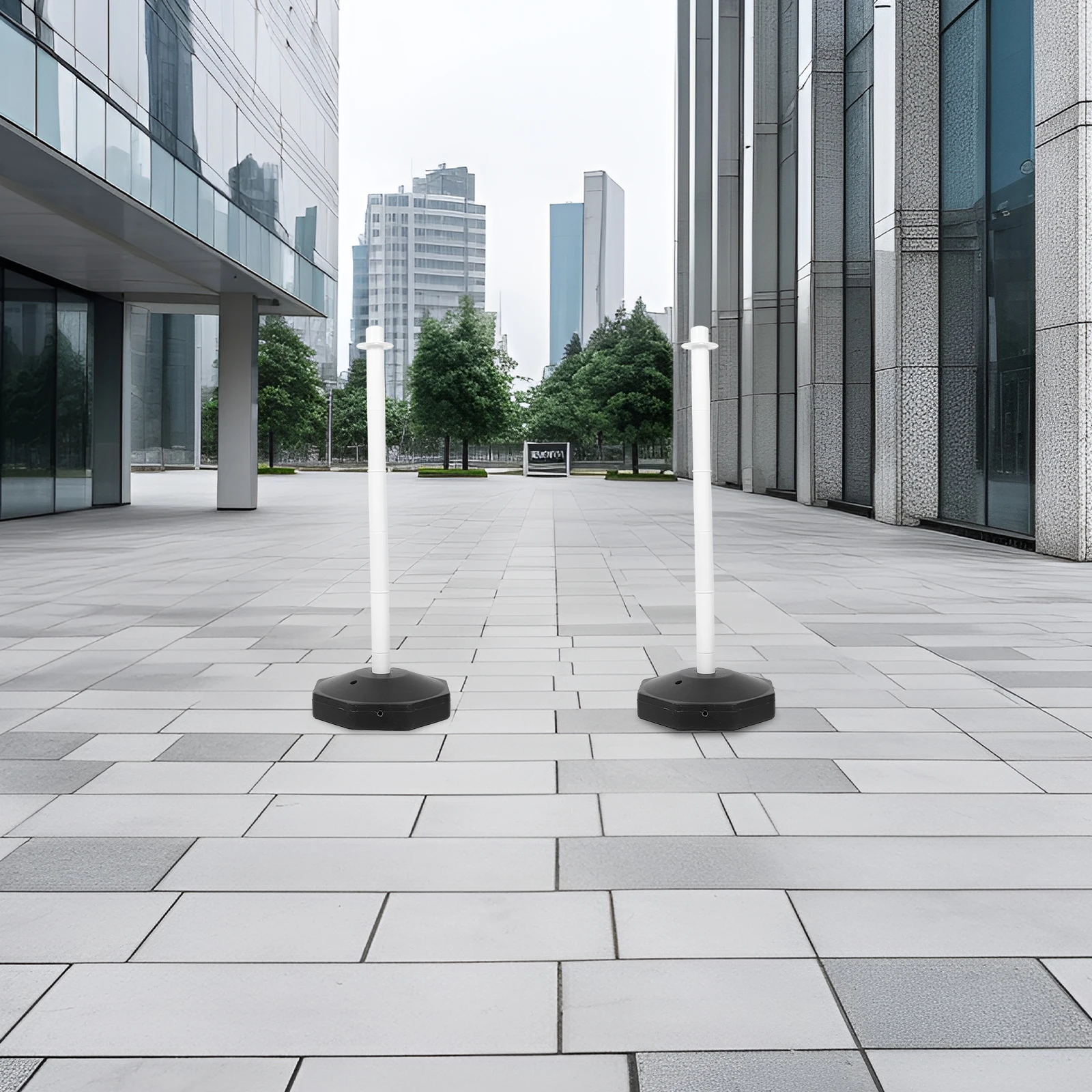 

Warning Post Retractable Traffic Barricade Delineator Cones with Base Safety Plastic Highway Isolation Pile Column