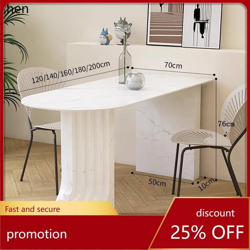 

YFY Rock Slab Dining Table Living Room Island Simple High-end Dining Table