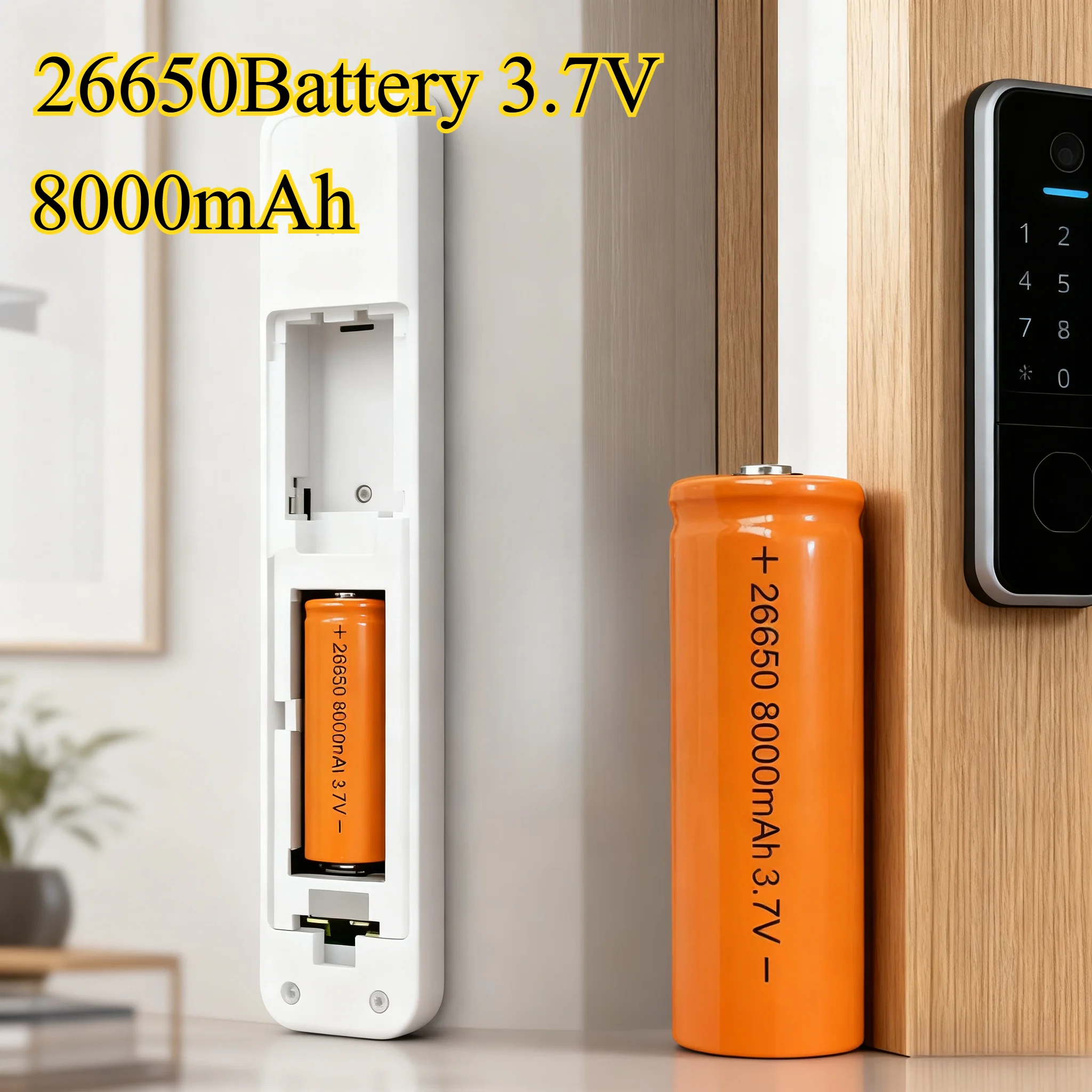 

8000 мАч 26650 литиевая аккумуляторная батарея 3,7 В сверхвысокой емкости для фонарика/сильного света/универсального режима