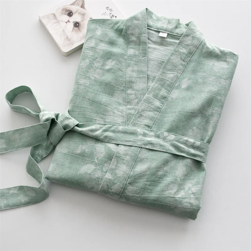 Albornoz elegante de mariposa Jacquard con tinte anudado, ropa de descanso suave y agradable para la piel, albornoz humeante para el sudor, regalos de vacaciones de lujo