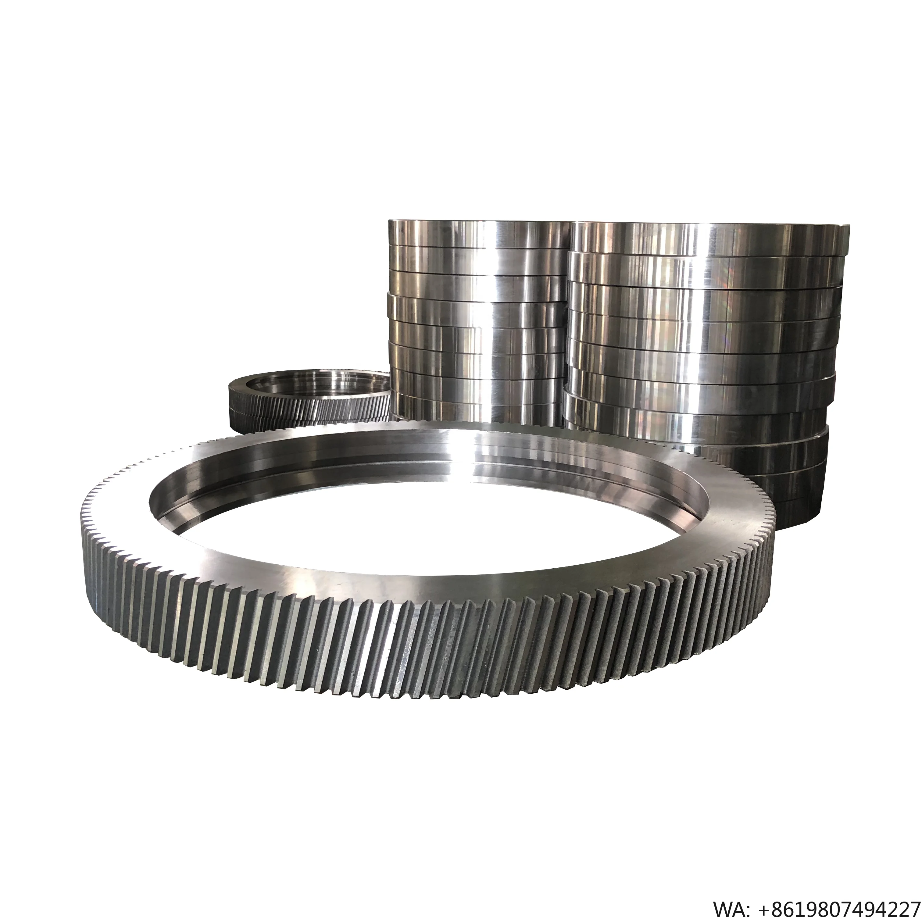 Custom Large Steel External Gear Ring for Industrial Equipment Assembly