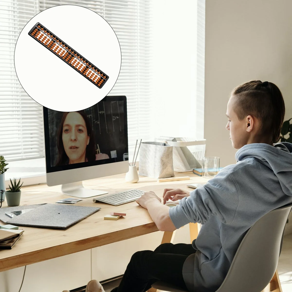 1 Stück chinesischer Abakus, ABS, langlebig, pädagogischer Abakus für Studenten, Buchhalter, verbessert die Ziffernvermögen, psychische Arithmetik, Arithmetik