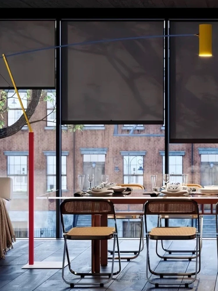 北欧モダンなインターネットセレブの雰囲気メンフィス釣りリビングスタディルームフロアスタンディングランプシンプルな寝室の垂直ライト