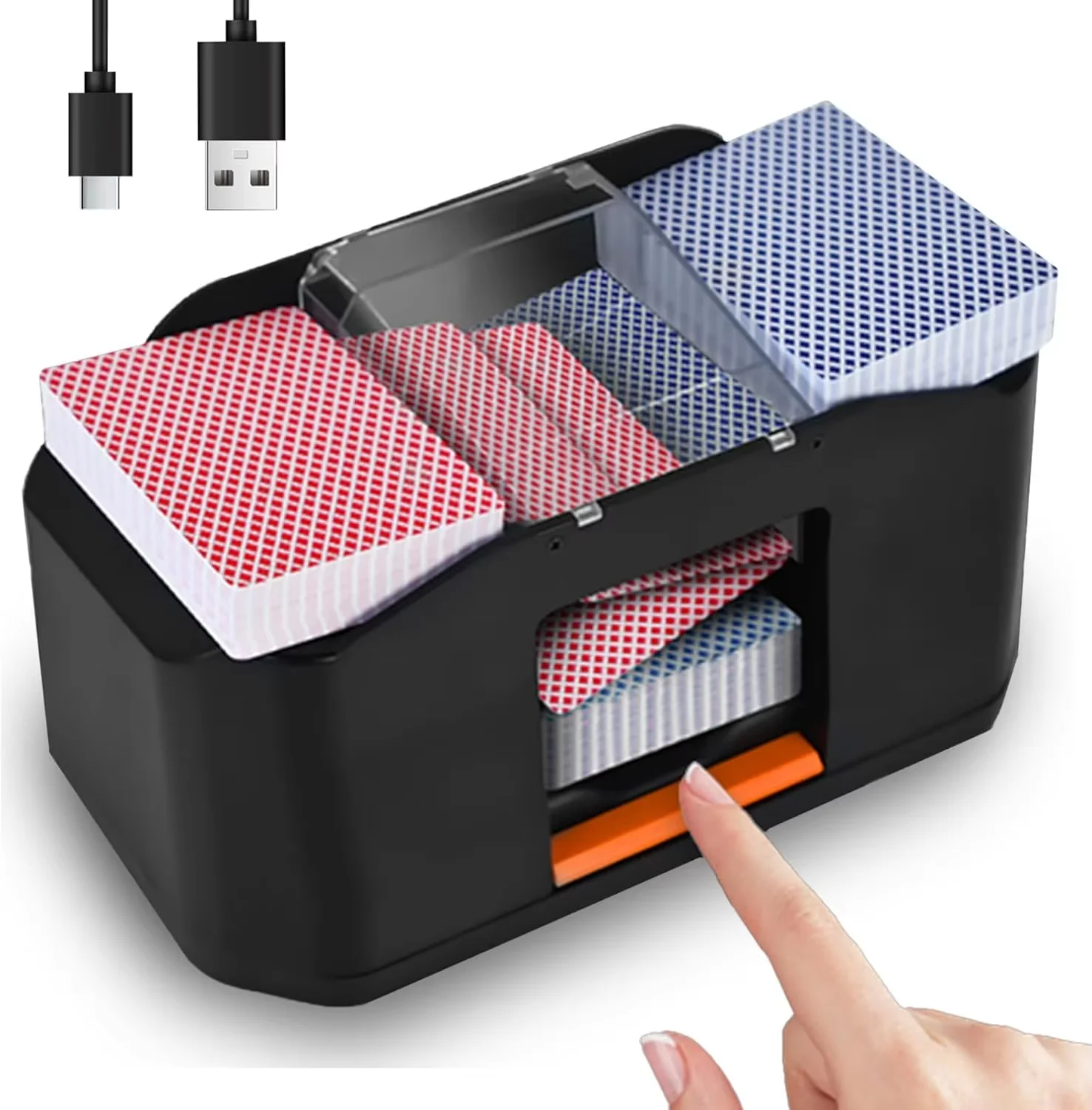 quiet-rechargeable-2-decks-card-shuffler-automatic-2000-mah-quiet-electric-shuffler-playing-cards-texas-hold'em-poker-hom