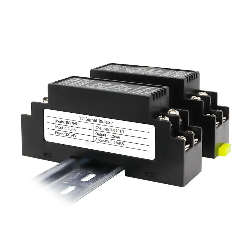 AC DC Current Voltage Transmitter Input 4-20mA 0-5 0-10V Output DC24V Power Supply Signal Monitoring Isolator