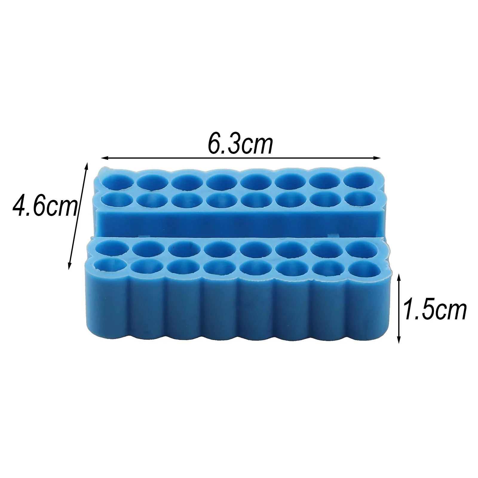 Organizer na bity z 32 otworami, plastikowy, trzpień 6,35 mm, uchwyt na końcówki wkrętakowe, organizer do przechowywania wiertarek, narzędzie ręczne 6,35 mm / 1/4 cala