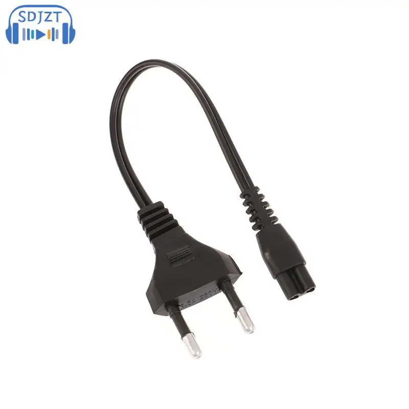 Black EU 220V Ac Dual Hole Charging Cord Universal For Rechargeable Strong Light Flashlight 1101 1106 1108