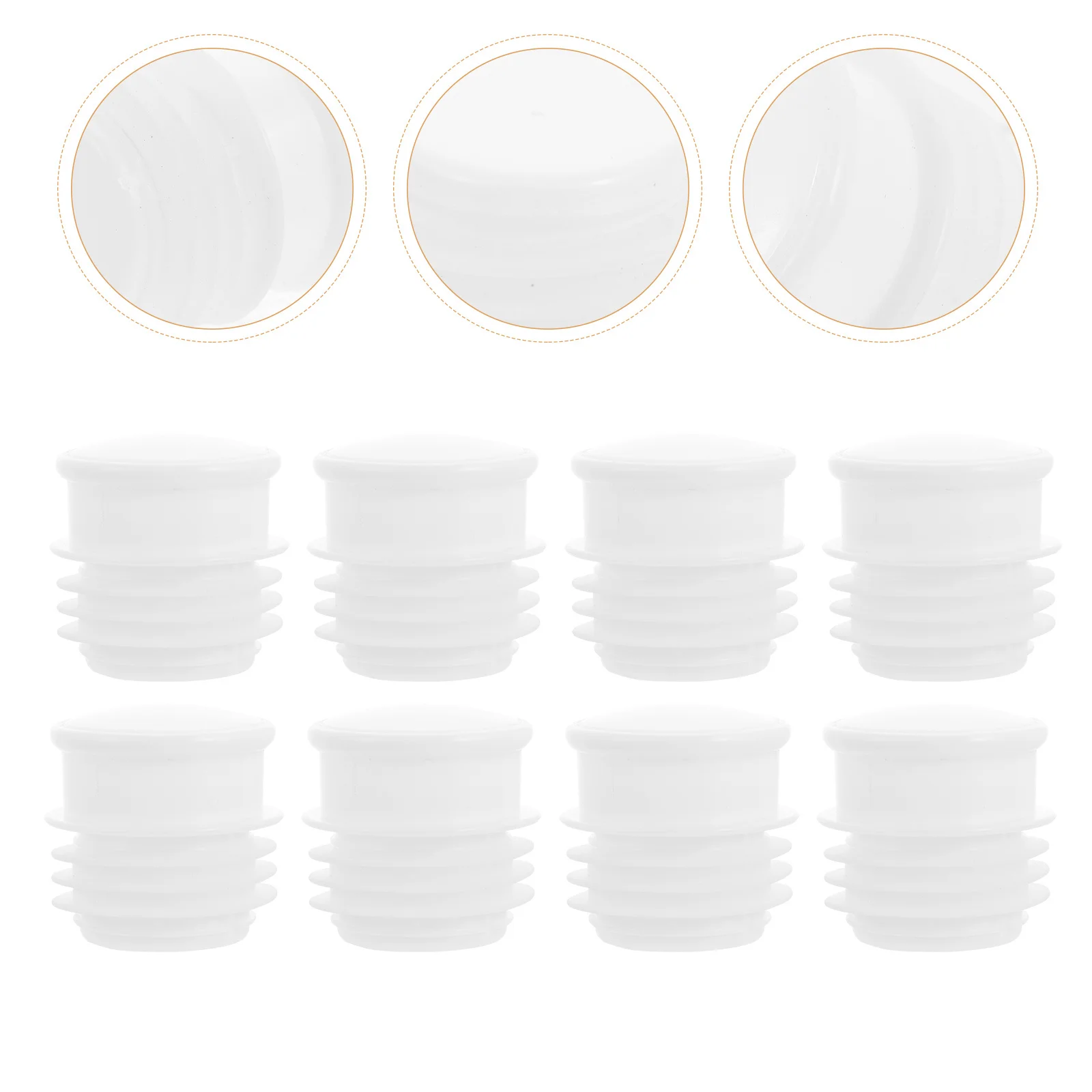 

20pcs Insulation Stoppers Pp Material Reusable High Density Sealed Universal Fit For Kitchen Restaurant Plastic Bottle Plug