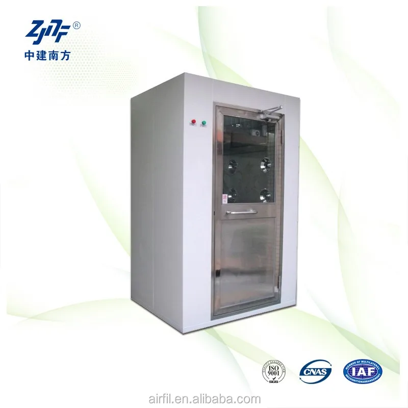 Industrielle Passbox tragbare Luft kabine Maschine staubfreie Luft dusche Reinraum mit Düse Pulver beschichtung Stahl Hepa ffu Filter