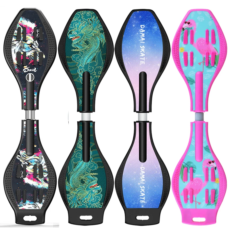 beginner-children's-6-12-years-old-two-wheel-scooter-dragon-riding-board-snakelike-swinging-vitality-board-adult-skateboard