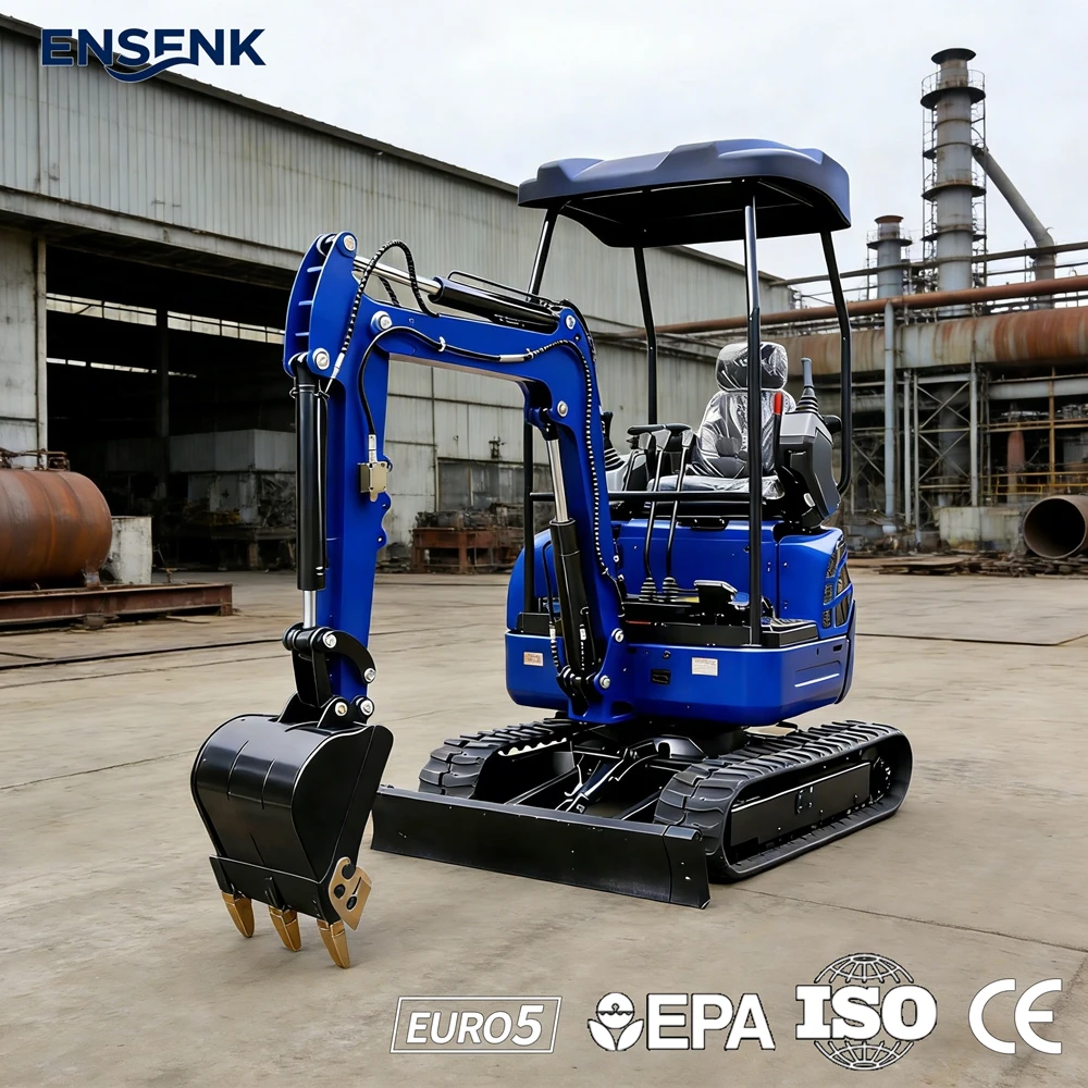 

Mini Excavator 0.8Ton 1.5Ton Construction 1.7Ton 1.8Ton Diesel Engine EPA Euro 5 CE Multifunctional Excavator Fast Delivery