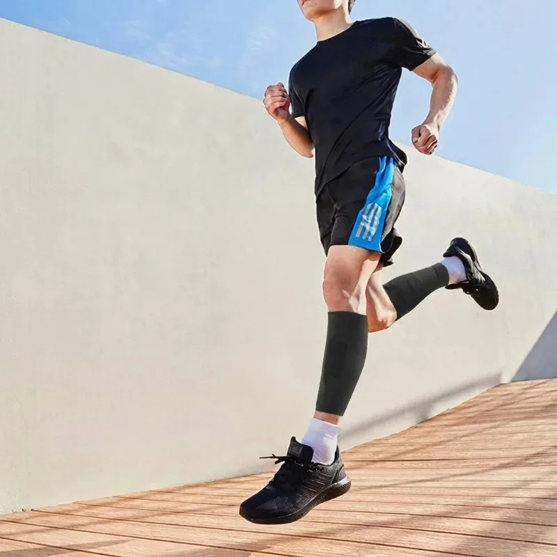Compression Calf Sleeves for Running Sports, Breathable Support Leg Guards for Marathon Jump Rope, Pressure Relief Calf